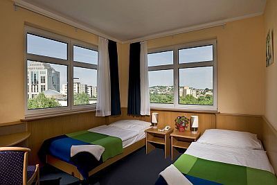 3* Hotel Jagelló kétágyas szobája Budapest budai oldalán