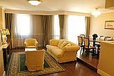 Luxus lakosztály a Queens Court hotelben az Erzsébetvárosban a Dob utcában Budapesten
